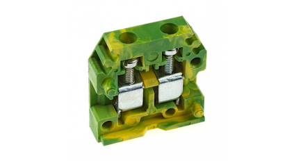 Клеммная колодка DINKLE PM2.5-YG, Винтовая, сечение провода 0.5-2.5 мм2, ток 24 A фото 1