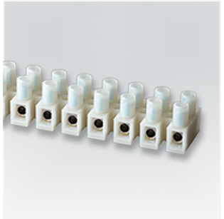 Клеммная колодка HEAVY POW. PA10HDS, Винтовая, 12 контактов, сечение провода 1-2.5 мм2, ток 24 A, Белый