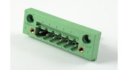 Клеммная колодка DINKLE 2EHDP-06P, 6 контактов, сечение провода - мм2, ток 18 A, Зеленый фото 1