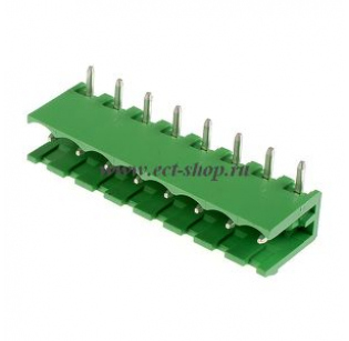 Клеммная колодка DINKLE 5EHDR-08P, 8 контактов, сечение провода - мм2, ток 18 A, Зеленый