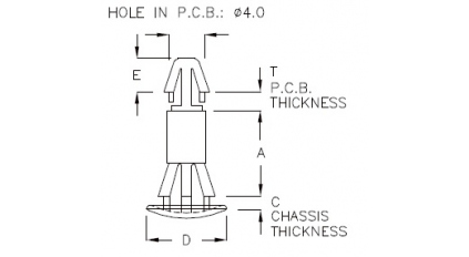 Держатель стойка для печатных плат PINGOOD SCC-3 (1000шт) фото 5