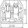 Клеммная колодка DINKLE PM2.5, Винтовая, сечение провода 0.5-2.5 мм2, ток 24 A, Бежевый фото 4