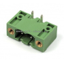 Клеммная колодка DINKLE 2EHDRM-02P, 2 контакта, сечение провода - мм2, ток 18 A, Зеленый фото 2
