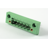Клеммная колодка DINKLE 2EHDP-06P, 6 контактов, сечение провода - мм2, ток 18 A, Зеленый фото 3