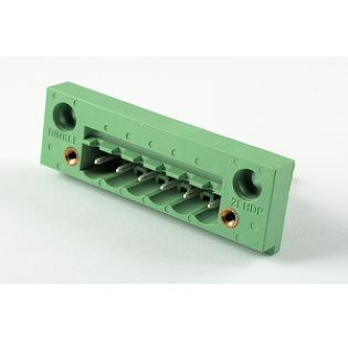 Клеммная колодка DINKLE 2EHDP-06P, 6 контактов, сечение провода - мм2, ток 18 A, Зеленый