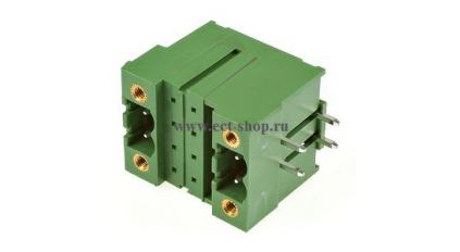 Клеммная колодка DINKLE 5EHDBRM-04P, 4 контакта, сечение провода - мм2, ток 18 A, Зеленый фото 1