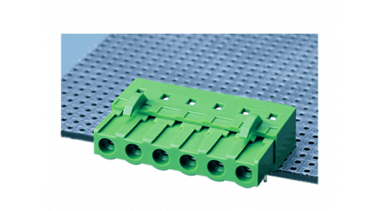 Клеммная колодка DINKLE 2ESDCR-06P, 6 контактов, сечение провода - мм2, ток 18 A, Зеленый фото 2