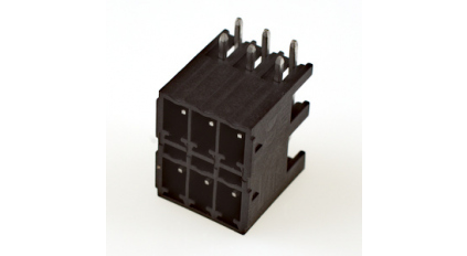 Клеммная колодка DINKLE 0221-2206 THT, 6 контактов, сечение провода - мм2, ток 8 A, Черный фото 1