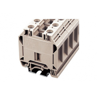 Клеммная колодка DINKLE DK35H (DK35), Винтовая, сечение провода 2.5-50 мм2, ток 150 A, Бежевый