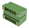 Клеммная колодка DINKLE 5EHDBVM-10P, 10 контактов, сечение провода - мм2, ток 18 A, Зеленый фото 2