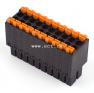 Клеммная колодка DINKLE 0159-0320, Пружинная, 20 контактов, сечение провода 0.2-1.5 мм2, ток 8 A, Черный фото 2