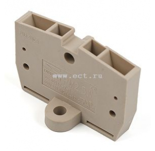 Клеммная колодка DINKLE PM2.5WCB, Винтовая, сечение провода 0.5-2.5 мм2, ток 25 A, Бежевый