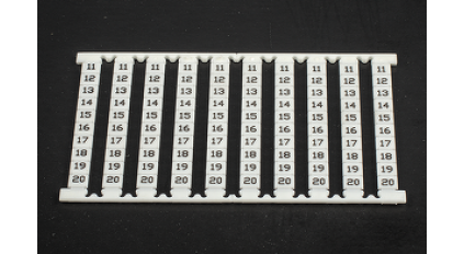 Маркер для клеммников DIN DINKLE TM07W-FV02 фото 1