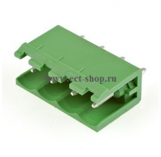 Клеммная колодка DINKLE 2EHDV-04P, 4 контакта, сечение провода - мм2, ток 18 A, Зеленый