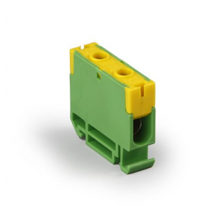 Клеммная колодка ENSTO KE33.30, Винтовая, сечение провода 1.5-35 мм2, ток 135 A, Желто-зеленый