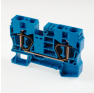 Клеммная колодка DINKLE AK10-BL, Пружинная, сечение провода 1.5-10 мм2, ток 57 A, Синий фото 2