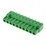 Клеммная колодка DINKLE 2ESDCV-10P, 10 контактов, сечение провода - мм2, ток 18 A, Зеленый фото 2