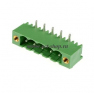 Клеммная колодка DINKLE 2EHDRM-05P, 5 контактов, сечение провода - мм2, ток 18 A, Зеленый фото 2