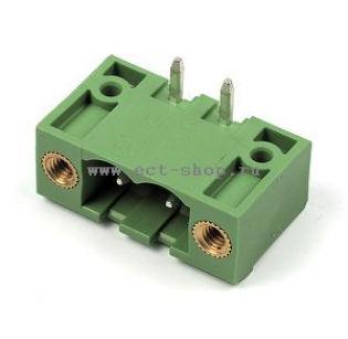 Клеммная колодка DINKLE 2EHDRM-02P, 2 контакта, сечение провода - мм2, ток 18 A, Зеленый