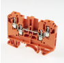Клеммная колодка DINKLE DK4-TR-OR, Винтовая, сечение провода 0.5-4 мм2, ток 32 A, Оранжевый фото 3