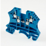 Клеммная колодка DINKLE DK1.5-TR-BL (UDK1.5-BL), Винтовая, сечение провода 0.5-1.5 мм2, ток 17.5 A, Синий фото 3
