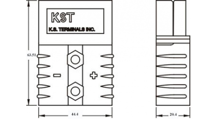 Корпус разъема KST BMC2MS-GREY фото 3