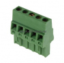 Клеммная колодка DINKLE 2ESDR-05P, Винтовая, 5 контактов, сечение провода 0.2-2.5 мм2, ток 18 A, Зеленый фото 2