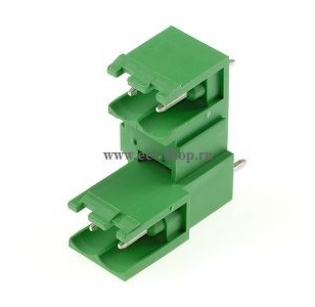 Клеммная колодка DINKLE 2EEHDV-04Р, 4 контакта, сечение провода - мм2, ток 18 A, Зеленый