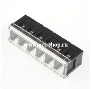 Клеммная колодка DINKLE DT-2C-B01W-06, Винт, 6 контактов, сечение провода 0.5-2.5 мм2, ток 17.5 A, Черный