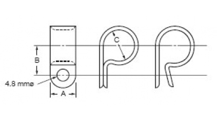 Кабельная скоба под винт AVC ACC-1.5 (100шт) фото 3