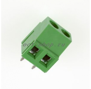 Клеммная колодка DINKLE EK508V-02P, Винтовая, 2 контакта, сечение провода - мм2, ток 24 A, Зеленый