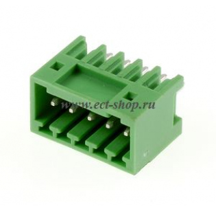 Клеммная колодка DINKLE ECH250V-05P, 5 контактов, сечение провода - мм2, ток 4 A, Зеленый