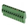 Клеммная колодка DINKLE 5ESDR-11P, Винтовая, 11 контактов, сечение провода 0.2-2.5 мм2, ток 18 A, Зеленый фото 2