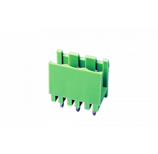 Клеммная колодка DINKLE 2EHDV-03P, 3 контакта, сечение провода - мм2, ток 18 A, Зеленый