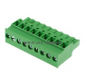 Клеммная колодка DINKLE 5ESDP-09P, Винтовая, 9 контактов, сечение провода 0.2-4 мм2, ток 18 A, Зеленый фото 2
