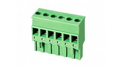 Клеммная колодка DINKLE 2ESDP-03P, Винтовая, 3 контакта, сечение провода 0.2-4 мм2, ток 18 A, Зеленый фото 2