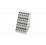 Клеммная колодка DINKLE W4K508-24P, Пружинная, 24 контакта, сечение провода 0.5-2.5 мм2, ток 24 A, Серый фото 2