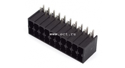 Клеммная колодка DINKLE 0159-3120, 20 контактов, сечение провода - мм2, ток 8 A, Черный фото 1