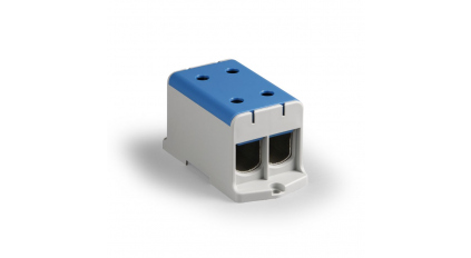 Клеммная колодка ENSTO KE69.2R, сечение провода 35-240 мм2, ток 425 A, Синий фото 1