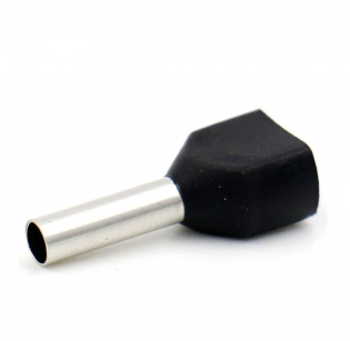 Наконечники трубч изол KST TE1508 BLACK (1000шт)
