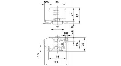 Клеммная колодка ENSTO KF8.70, шпилька, сечение провода 6-70 мм2, ток 192 A, Белый фото 3