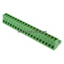 Клеммная колодка DINKLE 2ESDV-19P, Винтовая, 19 контактов, сечение провода 0.2-4 мм2, ток 18 A, Зеленый фото 2