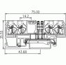 Клеммная колодка DINKLE SG4K2.5, Пружинная, сечение провода 0.5-2.5 мм2, ток 24 A, Желто-зеленый фото 4