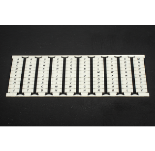 Маркер для клеммников DIN DINKLE TM08W-AV00