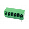 Клеммная колодка DINKLE ECH350H-03P, 3 контакта, сечение провода - мм2, ток 14 A, Зеленый фото 2