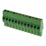 Клеммная колодка DINKLE 2ESDR-12P, Винтовая, 12 контактов, сечение провода 0.2-2.5 мм2, ток 18 A, Зеленый фото 2