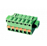 Клеммная колодка DINKLE 2ESDSM-03P, Пружинная, 3 контакта, сечение провода 0.2-2.5 мм2, ток 12 A, Зеленый фото 6
