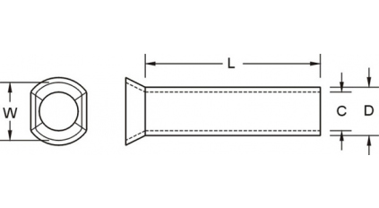 Наконечник кабельный втулочный KST TEN1010 (1000шт) фото 2