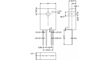 Твердотельное реле COSMO KSD225AC3 фото 2