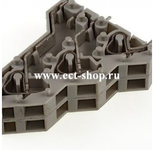 Клеммная колодка DINKLE W3K508, Пружина, 1 контакт, сечение провода 0.5-2.5 мм2, ток 24 A, Серый